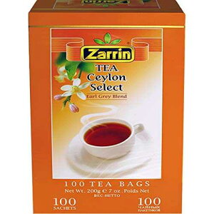 UeB[ ZCA[OCuh 100eB[obO Zarrin Tea Ceylon Earl Grey Blend, 100 Tea Bags