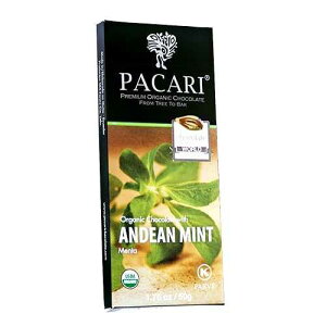 �p�J�� �A���f�X �~���g �I�[�K�j�b�N �`���R���[�g �o�[ Pacari Andean Mint Organic Chocolate Bar