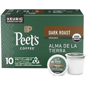 ?? ??, USDA ??? ?? ??? ??? K-? ?? - ?? ? ? ??? 10?? (K-? ?? 10?? 1??) Peet's Coffee, USDA Organic Dark Roast Keurig K-Cup Pods - Alma de la Tierra 10 Count (1 Box of 10 K-Cup