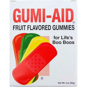 With Love Chocolates Gumi-Aid Fruit Flavored Gummy Bandages 3 oz Box (Pack of 2)