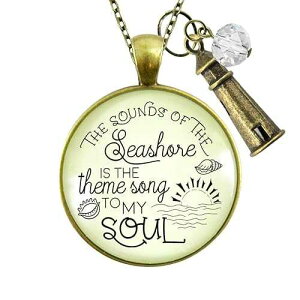Beach Necklace Sounds of Seashore Nautical Ocean Theme Jewelry 24 Gutsy Goodness Beach Necklace Sounds of Seashore Nautical Ocean Theme Jewelry 24