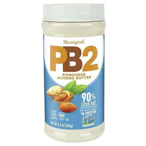 PB2 Powdered Almond Butter, 6.5oz Low-Fat Vegan Almond Powder, Low Carb Nut Butter, Non-GMO, Gluten Free, & Kosher