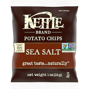 Kettle Brand �|�e�g�`�b�v�X�A�V�[�\���g�A�V���O���T�[�u 1 �I���X�o�b�O (72 �p�b�N) Kettle Brand Potato Chips, Sea Salt, Single-Serve 1 Ounce Bags (Pack of 72)