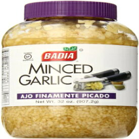 Badia みじん切りガーリック水煮、32 オンス (6 個パック) Badia Minced Garlic in Water, 32 Ounce (Pack of 6)