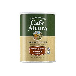 ?? ??? ???? ??? ??, ?? ?? ?? ???, 340 ?? (3? ?) Cafe Altura Ground Organic Coffee, Fair Trade Dark Blend, 12 Ounce (Pack of 3)
