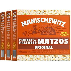 Manischewitz �R�[�V�� �߉z�՗p Matzo 3 LBS (3 �{�b�N�X) Manischewitz Kosher For Passover Matzo 3 LBS (3 Boxes)