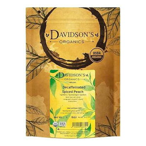 Davidson's Organics, Decaffeinated Spiced Peach, Loose Leaf Tea, 16-Ounce Bag