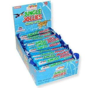 �W�����O�� �W�����[�Y - �u���[ ���Y�x���[�A48 �J�E���g �f�B�X�v���C �{�b�N�X Albert Jungle Jollies - Blue Raspberry, 48 count display box