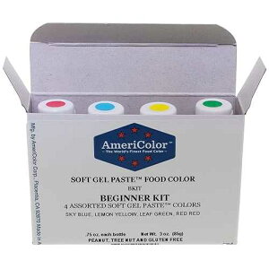 Americolor 4-Color Soft Gel Paste Food Color Kit