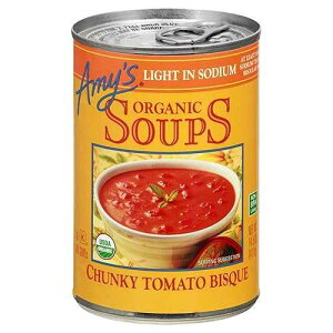 Amy's Amy s Soup, Chunky Tomato Bisque, Light in Sodium, Gluten Free, Made With Organic Tomatoes and Cream, Canned Soup, 14.5 Oz