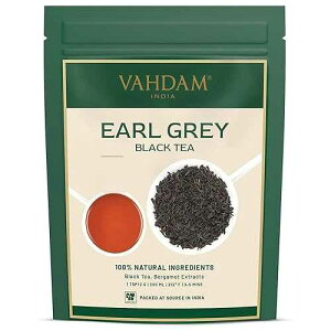 VAHDAM, Earl Grey Tea Loose Leaf 170+ Cups (340g/12oz) Citrusy & Delicious Black Tea blended with 100% Natural Oil of Bergamot Brew Hot/Iced Tea