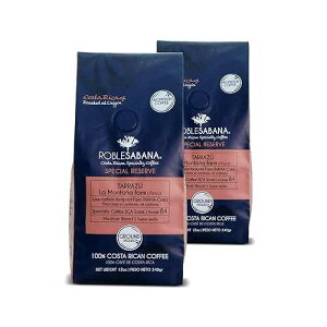Roblesabana Coffee Costa Rican Coffee ROBLESABANA Tarrazu. - SPECIAL RESERVE- Single Origin, Specialty grade, Direct Trade, Master roasted at origin, Medium to Dark Roast, Ground 12oz (Pack of 2)