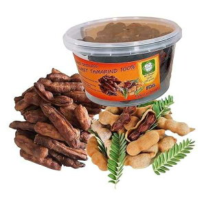 Ȃ̐VNȊA t[c ^}h V[`v[̏_ƊÂ݂̂鏬 150 gB(5.29IX) Lungcha Seedless Fresh Dried Real Fruit Tamarind See-Chom-Phoo little Sour and Sweet small pieces 150 g. 