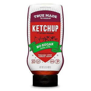 True Made Foods, No Added Sugar Vegetable Ketchup Squeeze, 17 Oz