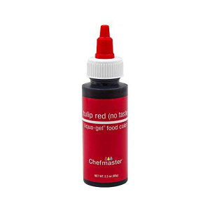 VFt}X^[ NAWF t[hJ[ 2.3 IX - `[bvbhiȂj Chef-Master Chefmaster Liqua-Gel Food Color 2.3 oz. - Tulip Red (no taste)