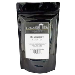 Elmwood Inn Fine Teas, Raspberry Black Tea, 16-Ounce Pouch