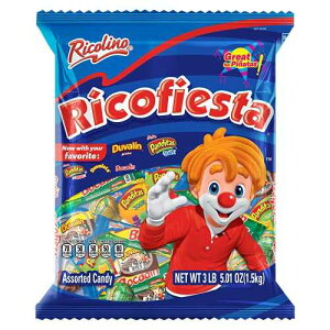 Ricofiesta p[eB[pbN - qXpjbNnLfB[̋lߍ킹Asj[^q̒ap[eB[ɍœKA3.3|h Ricolino Ricofiesta Party Pack - Assorted Hispanic Candy, Perfect for Pi atas and 