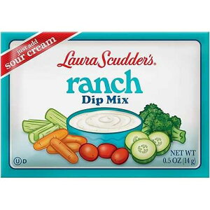 Laura Scudders Ranch ドライディップミックスと調味料 - 野菜、チップス、ソース、調味料に最適 (24 個パック) Laura Scudder's Laura Scudders Ranch Dry Dip Mix and Seasoning - Great For Vegetables, Chips, Sauces and Seasoning