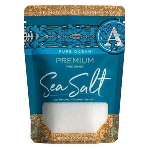 SaltWorks Artisan Salt Company Pure Ocean Premium Sea Salt, Zip-Top Pouch, 4 Ounce