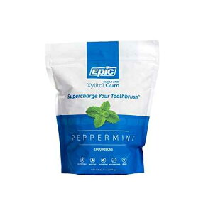 Epic LVg[ `[CK - ƎšN̂߂ɃLVg[ŊÂVK[t[ & AXpe[t[̃`[CK (yp[~gA1000 ܁A1 ) Epic Xylitol Chew