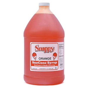 Xibs[ IW Sno R[ VbvA1 K Snappy Orange Sno Cone Syrup, 1 Gallon