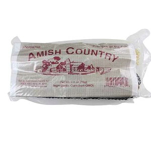 Amish Country Popcorn Old Fashioned Microwave Popcorn Non-GMO, Gluten Free, Microwaveable and Kosher (White & Red Corn on the Cob, 2 Pack)