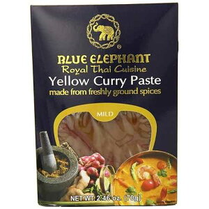 �u���[�G���t�@���g �^�C�������� �C�G���[�J���[�y�[�X�g 70g ??Blue Elephant blue elephant Royal Thai Cuisine Yellow Curry Paste 70g