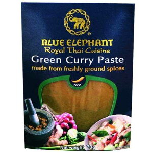 �u���[�G���t�@���g �O���[���J���[�y�[�X�g 70g ??Blue Elephant Blue Elephant Green Curry Paste 70 G.
