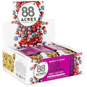 88G[J[̃Om[o[ gvx[ Oet[Aibct[̃I[cƎq̃XibNo[ r[K & `qg݊ 12pbN 88 Acres Granola Bars Triple Berry Gluten Free, Nut-Fre
