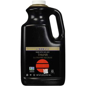 San-J ^} Oet[ݖA`qg݊xA64 IX San-J Tamari Gluten Free Soy Sauce, Non GMO Black Label, 64 Ounce