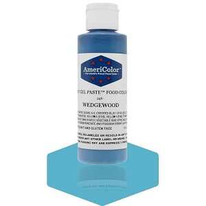 Americolor �\�t�g�W�F���y�[�X�g�H�i���F���A�E�F�b�W�E�b�h�A4.5 �I���X�{�g�� Americolor Soft Gel Paste Food Color, Wedgewood, 4.5 Ounce Bottle