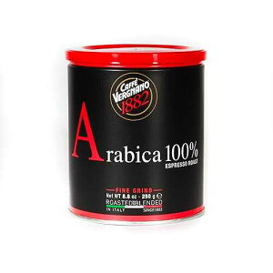 Caffe' Vergnano 1882 Caffe Vergnano 100% Arabica Espresso Roast Ground Coffee Resealable Can Fine Grind 8.8 oz (250 g) Imported from Italy