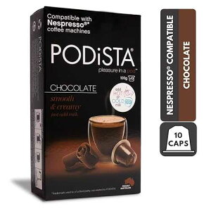 zbg`R[g IWiC lXvb\݊JvZ zbgRRA|bh - X[X&N[~[ - 10|bhpbP[W Podista Hot Chocolate Original-Line Nespresso Compatible Capsules Hot Cocoa Po