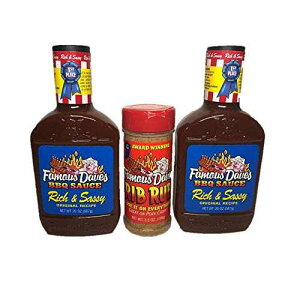 LȃfCũb`ӋCȃo[xL[\[Xƃuuoh Famous Dave's Rich & Sassy BBQ Sauce and Rib Rub Bundle