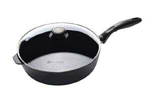 �X�C�X �_�C�������h �m���X�e�B�b�N �\�e�[ �p�� �W�t�� - 4.3 �N�H�[�g (11 �C���`) Swiss Diamond Nonstick Saute Pan with Lid - 4.3 qt (11)