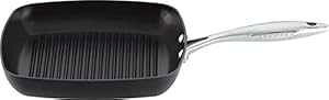 Scanpan �v���t�F�b�V���i�� 10.25 �C���` �X�N�G�A �O�����p���A10.25 �C���`�A�u���b�N Scanpan Professional 10.25 inch Square Grill Pan, 10.25 IN, Black