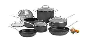 NCWi[g VFtY NVbN mXeBbN n[hA}CgH  11_Zbg ubN Cuisinart Chef's Classic Nonstick Hard-Anodized 11-Piece Cookware Set,Black