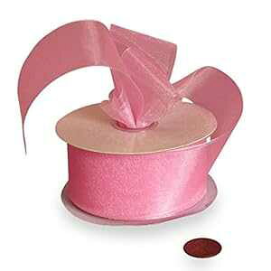 �I�[�K���W�[���{�� �s���N 1 1/2 X 25 ���[�h Paper Mart Organza Ribbon Pink 1 1/2 X 25 Yards