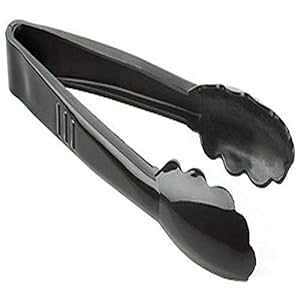 Fineline Settings Platter Pleasers ubN 7 C` XJbvϋvgO 24  Fineline Settings Platter Pleasers Black 7" Scalloped Heavy Duty Tongs 24 Pieces