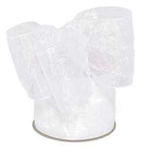 �z���C�g�V�}�[�V�A�[�I�[�K���U���{�� 1 1/2 X 25 ���[�h Paper Mart White Shimmer Sheer Organza Ribbon 1 1/2 X 25 Yards