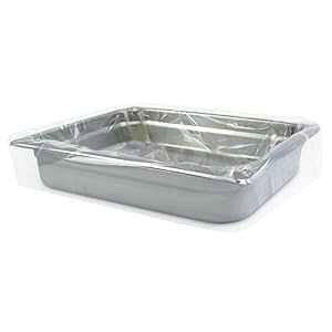PanSaver Hotel Clear Pan Liners for Easy Clean Up - Disposable Buffet Pan Liners, Ovenable up to 400F (Half Pan Liner - 12.5 x 5.5 IN)