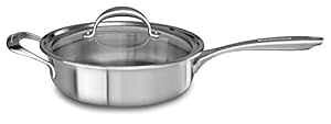 KitchenAid 5wRA 3.5NH[g\e[ wp[nh&Wt - XeXX`[A~fBAAXeXX`[dグ KitchenAid 5-Ply Copper Core 3.5 quart Saute with Helper Handle & Lid - Stainless St