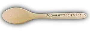 u瑤łHv[U[ꂽJX^ؐXv[ʔq̋KW[NNX}XC[X^[LOj Hat Shark Do you want this side? Laser Engraved Custom Wooden Spoon Funn