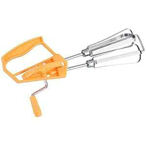 XeX|[^[nhzCbvGbOr[^[~LT[c[Lb` (IW) GLOGLOW Stainless Steel Rotary Hand Whip Whisk Egg Beater Mixer Cooking Tool Kitchen(Orange)