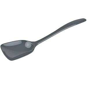 Gourmac Hutzler 11 �C���` �����~�� �t���b�g�t�����g �X�v�[���A�X�`�[�� �O���[ Gourmac Hutzler 11 Inch Melamine Flat-Front Spoon, Steel Gray