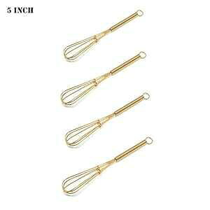 GEPOR ~jAĊ 5 C` 4  S[h GEPOR Mini Whisks 5 inch 4Pcs Gold