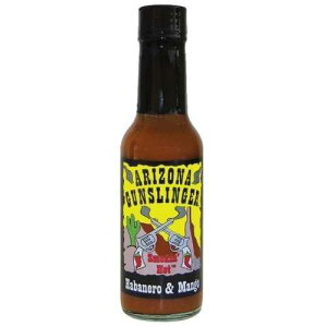 A]i KXK[ nol & }S[ ybp[ \[X (1) 5 IX Arizona Gunslinger Habanero & Mango Pepper Sauce (1) 5 oz.