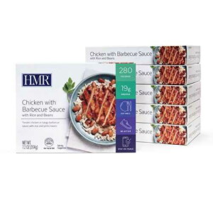 HMR `LAo[xL[\[XYACXƃr[ỸCfBbVA7.2 IX 6 HMR Chicken with Barbecue Sauce with Rice and Beans Entree, 7.2 oz. Servings, 6 Count