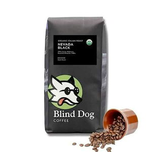 Blind Dog Coffee Roaster Blind Dog Coffee - 2 LB Nevada Black Whole Italian Dark Roast Coffee - Organic Coffee with hints of Cocoa, Molasses, and Toasted Walnut - Robust Black Coffee Beans