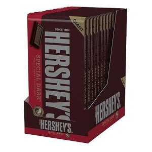 HERSHEY'S SPECIAL _[N}ChXC[g`R[gLfBAʕA6.8 IX̃WCAgo[ (12 ) HERSHEY'S SPECIAL DARK Mildly Sweet Chocolate Candy, Individually Wrapped, 6.8 oz Giant Bars (12 Count)